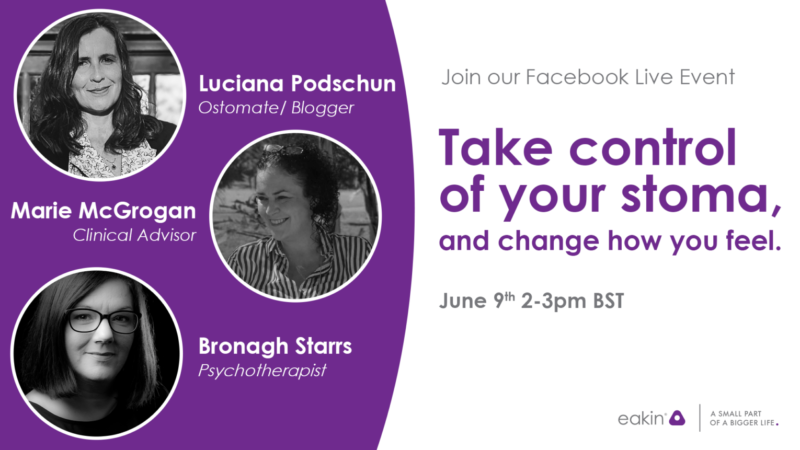 Join our Facebook LIVE event – Take control of your stoma